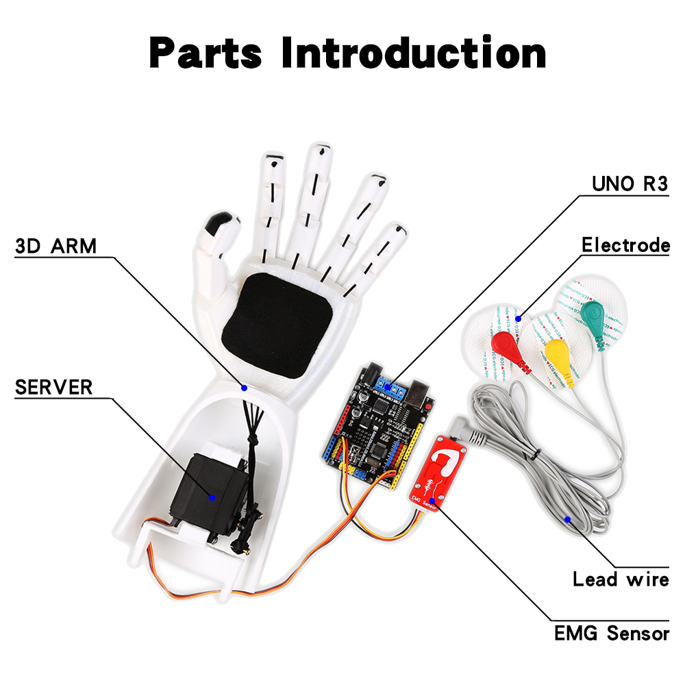 جهاز استشعار ذراع آلي كهربائي  - مراجعة Muscle Sensor Emg وسعره