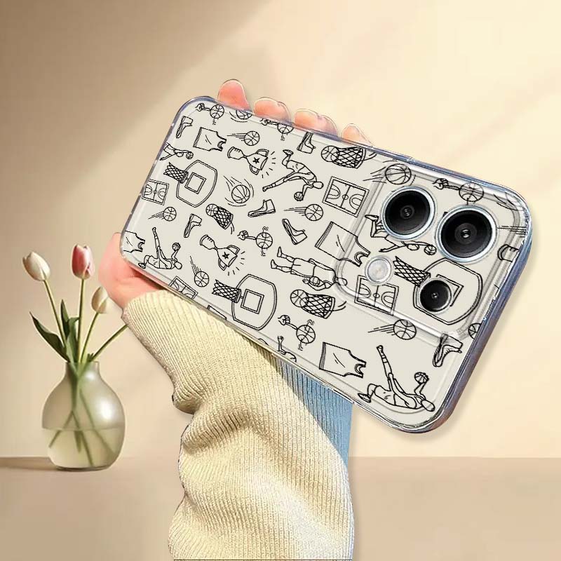 حافظة هاتف بتصميم كرة السلة له - مراجعة Xiaomi Poco X6 وسعره